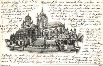 CPA Alencon L Eglise St Germain