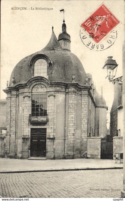 CPA Alencon La Bibliotheque
