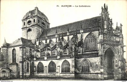 CPA Alencon La Cathedrale