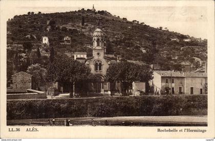 Ales CPA Rochebelle et l'hermitage