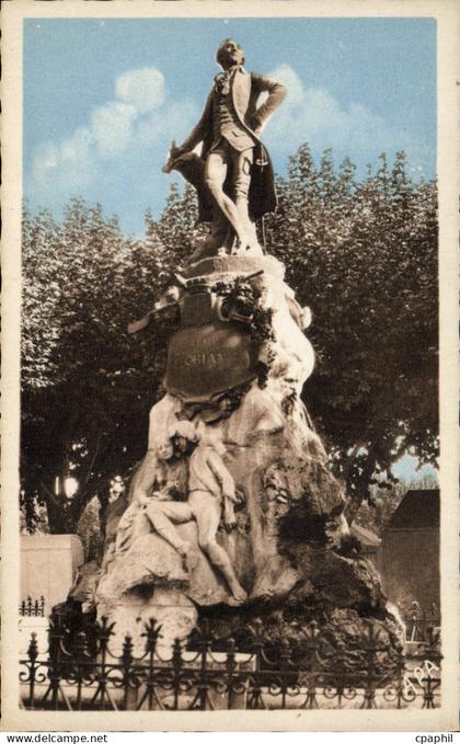 CPA Ales Statue De Florian