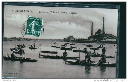 ALFORTVILLE GROUPES PECHEURS CARTE LUXE GLACEE