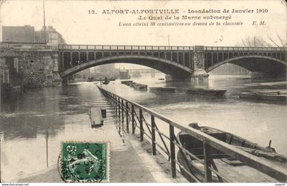 CPA Alfortville Inondation De Janvier 1910