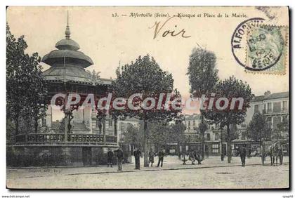 CPA Alfortville Kiosque et Place de la Mairie