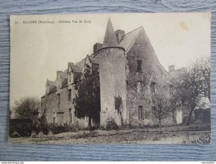 Cpa Allaire (56) château Vau de Quip