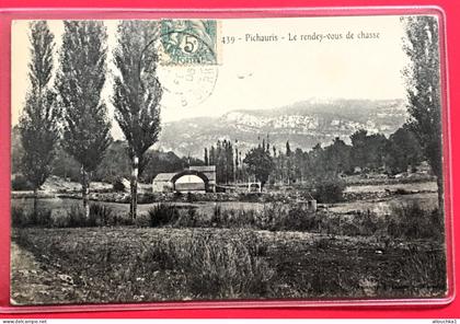1906 ALLAUCH Pichauris [13] B.-du-Rhône Le rendez vous de chasse Carte Postale Top Cpa-Banlieue de Marseille-CAD Allauch