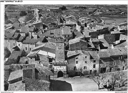 CJ-BFP1-0993-13 - En avion au-dessus de - ALLEINS - L'horloge et la place de la république