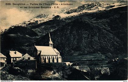 CPA Dauphiné Vallée de l'Eau d'Olle Allemont et les Grandes ROUSSES (433421)