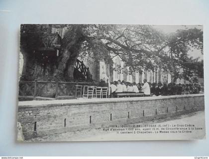 ALLOUVILLE BELLEFOSSE Le Gros Chêne Animée Carte Postale