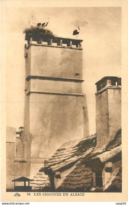 CPA Les Cigognes en Alsace