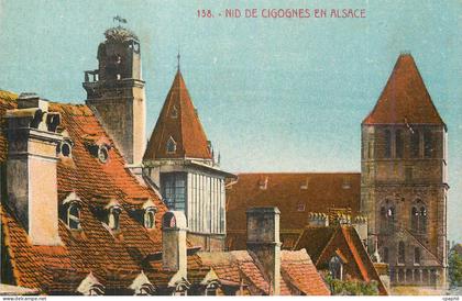 CPA Nid de Cigognes en Alsace