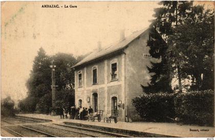 CPA AMBAZAC La Gare (611288)