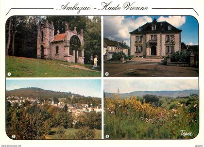 CPM Ambazac Haute Vienne Chapelle du Petit Muret Maire Vue generale Les Monts d Ambazac