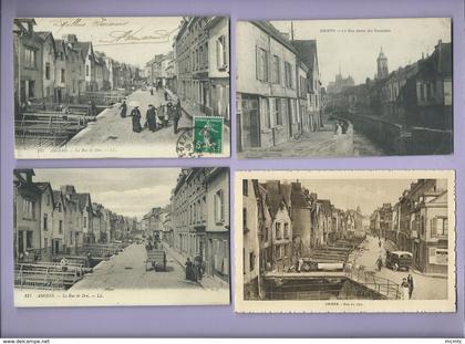 20 CPA divers   - Amiens  -  Rue des Tanneurs -   Rue du Don  - Rue des Majots