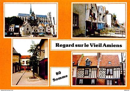 80 - Amiens - Le Vieil Amiens - Multivues - Flamme Postale de Amiens - CPM - Voir Scans Recto-Verso
