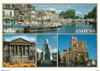80 - Amiens - Multivues - Flamme Postale de Amiens - CPM - Voir Scans Recto-Verso