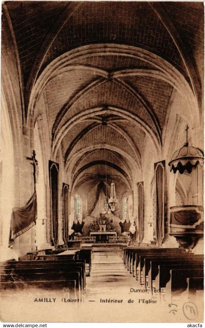 CPA AMILLY - Intérieur de Église (632337)