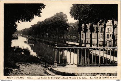 CPA ANCY-le-FRANC - Le Canal de Bourgognereliant l'YONNE a la.. (358067)