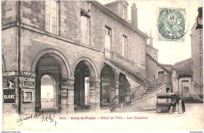 CPA  Carte Postale France   Ancy-le-Franc Hôtel de ville l'escalier VM70786ok