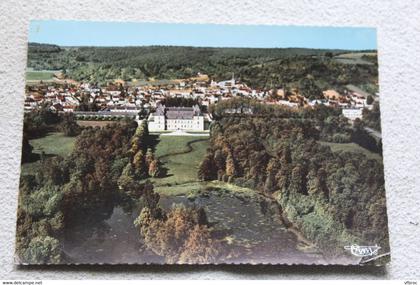 Cpm 1977, Ancy le Franc, vue générale aérienne et le château des ducs de Clermont Tonnerre, Yonne 89