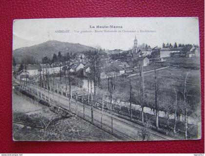 ANDELOT. HAUTE MARNE. ANDELOT-BLANCHEVILLE. VUE GENERALE. ROUTE NATIONALE DE CHAUMONT A NEUFCHATEAU.  9694T....