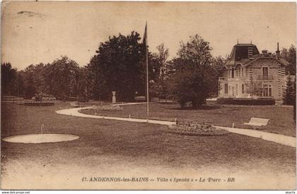 CPA ANDERNOS-les-BAINS-Villa Ignota-Le Parc (27792)