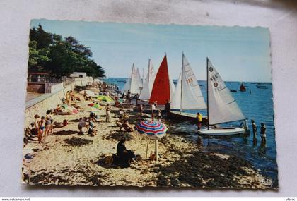 Cpm 1966, Andernos les bains, la plage, Gironde 33