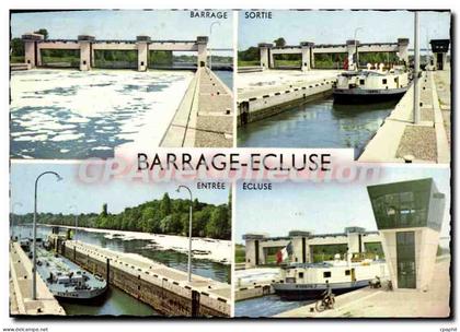 CPSM Acheres Andresy (Seine et Oise) Le Barrage Ecluse