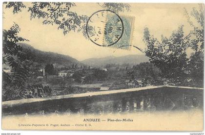 CPA ANDUZE - Plan des Molles - Ed. G. Puget , Anduze - Année 1906