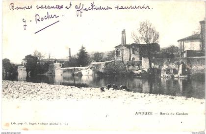 CPA Carte Postale France   Anduze Bords du Gardon  VM93558