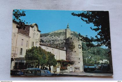 L309, Cpm 1978, Anduze, place de l'horloge, Gard 30