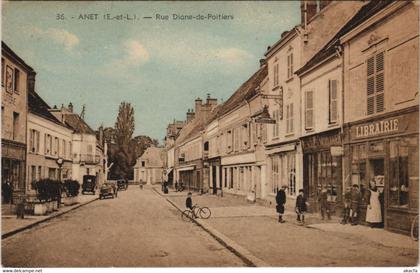 CPA ANET - Rue Diane-de-Poitiers (33492)