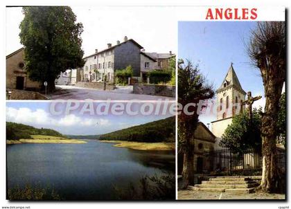 CPSM Angles Le marronnier Le Lac Des Saints Peyres clocher