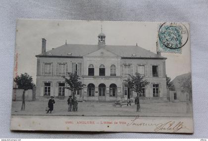 Cpa 1904, Anglure, l'hôtel de ville, Marne 51
