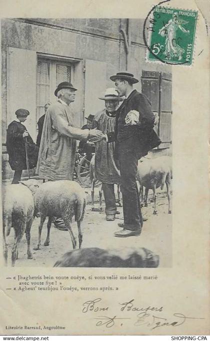 16 - ANGOULEME - DEUX PAYSANS AU MARCHE