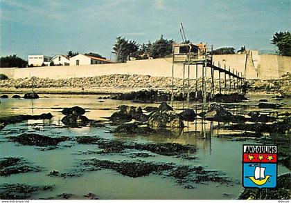 Carte Postale - 17 - Angoulins sur Mer - Centre de Vacances Les Genêts - Blasons - Carrelets - CPM - Voir Scans Recto-Ve