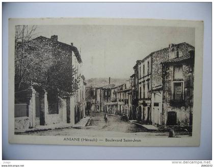 ANIANE  (Hérault) :  Boulevard Saint-Jean