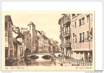 CP, 74, Annecy, le Vieux Canal, vierge