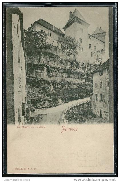- CPA 74 - Annecy-le-Vieux, la montée du château