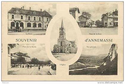 départements divers  -haute-savoie -ref H 828 -annemasse - carte souvenir multivue  - carte bon état -