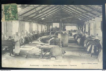 cpa du 07 Annonay -- Usines Mayssonnier -- Tanneries   STEP03