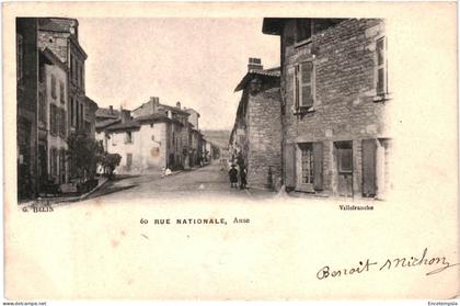 CPA   Carte Postale   France Anse Rue Nationale1904   VM107752