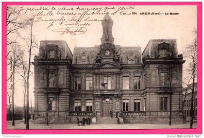 Anzin - La Mairie - Animée - Imp. DELSART à Valenciennes