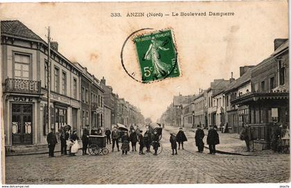 CPA ANZIN - Le boulevard DAMPIERRE (190526)