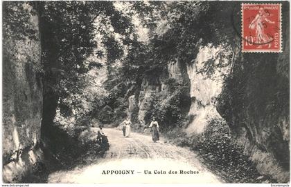 CPA- Carte Postale -France-Appoigny- un coin des rochers 1915 VM44010+