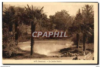 CPA Apt (Vaucluse) Le Jardin Public