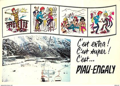 65 - Aragnouet Piau Engaly - Multivues - Illustrations - Téléphérique - CPM - Voir Scans Recto-Verso