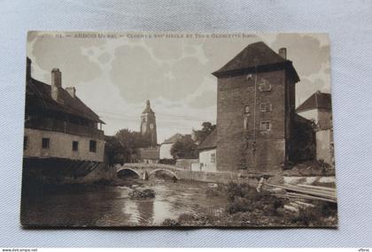 Arbois, clocher et tour Gloriette, Jura 39