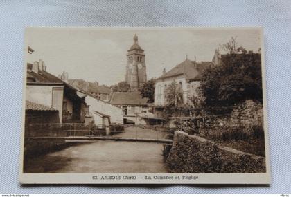 Arbois, la Cuisance et l'église, Jura 39