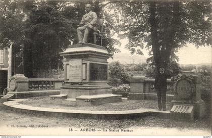 Arbois - La Statue Pasteur CPA